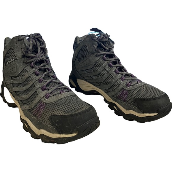 Columbia Womens Helvatia Mid Omni Grip BL3912-046 Gray trail Boots Size US 10 - Picture 3 of 9